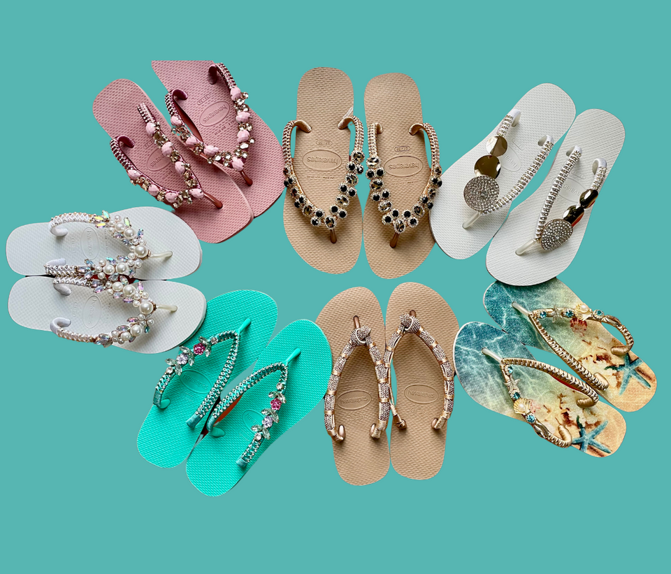 Embellished havaianas on sale